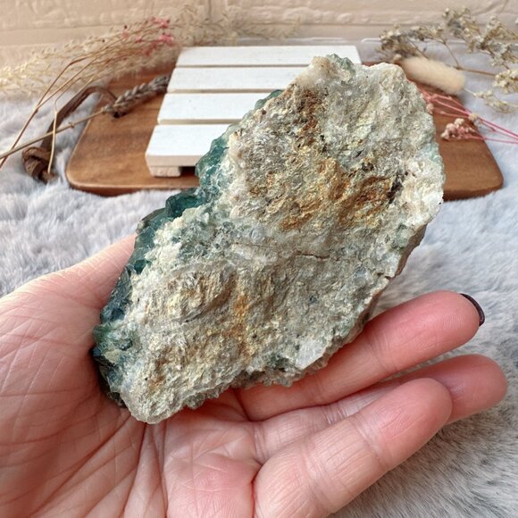 Gorgeous UV Reactive Madagascan Raw Fluorite Cluster Specimen - Picture 5 of 10